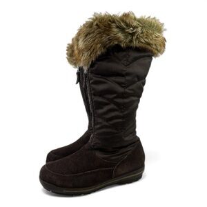 Women's Black Fur-Lined Winter Boots